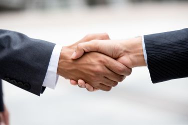 Professional handshake