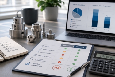 Chart that compares vendor A vs vendor B