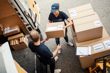 Delivery package on time