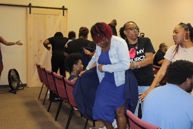 image of worship service in progress (for a church & cathedral)