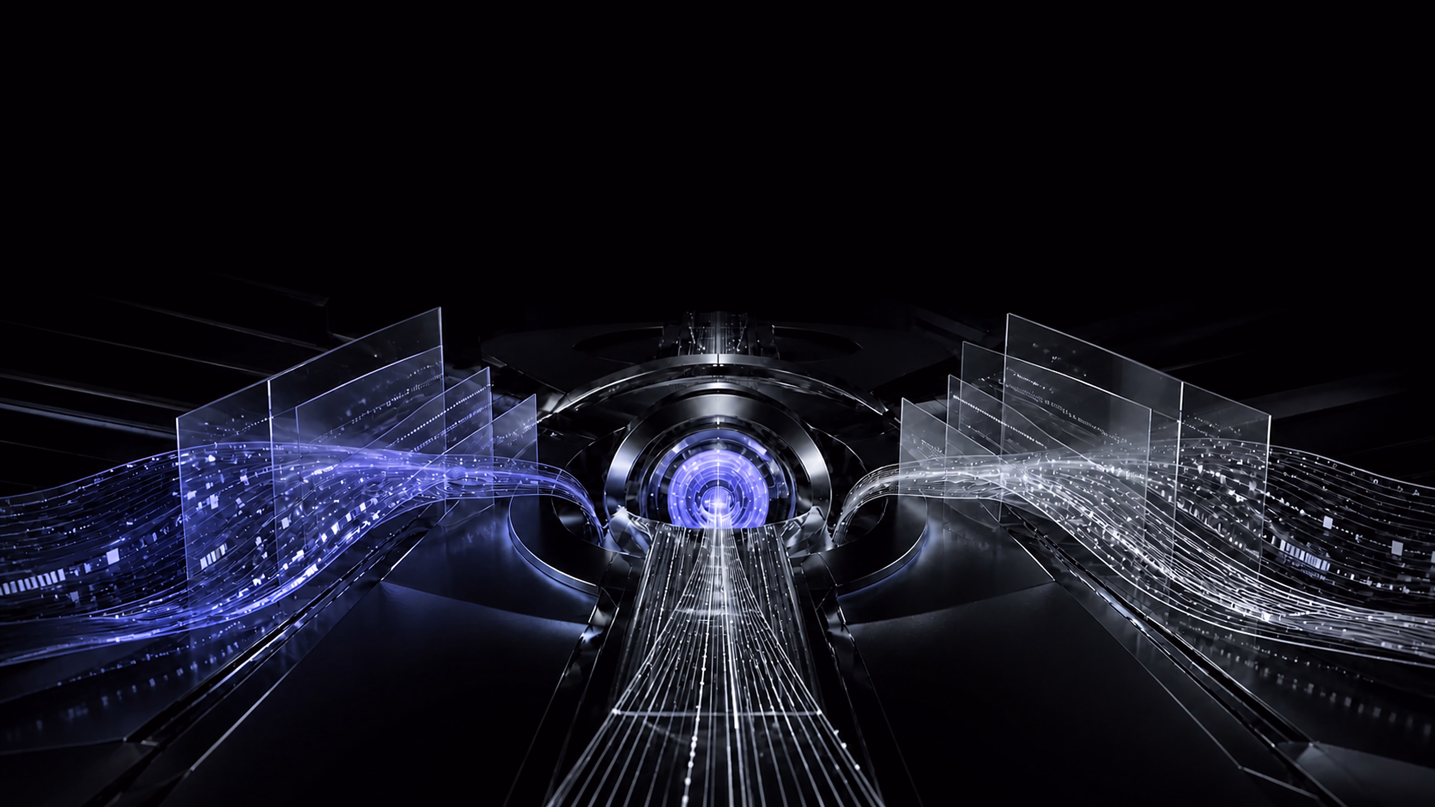 Protected data streams converge through Lensmor’s security architecture.