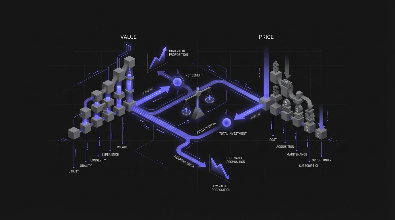 Value versus price comparison framework