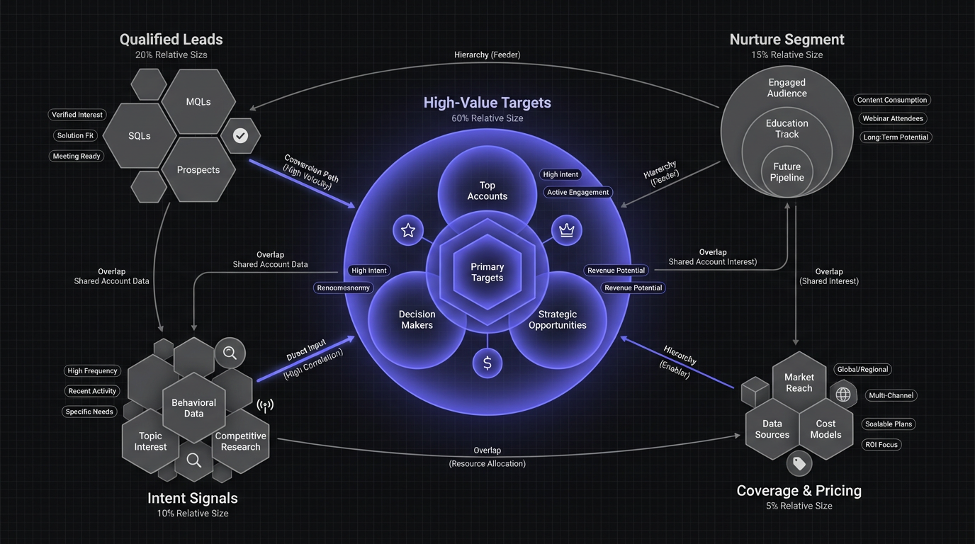 Comparison visualization of event intelligence tool capabilities across key dimensions