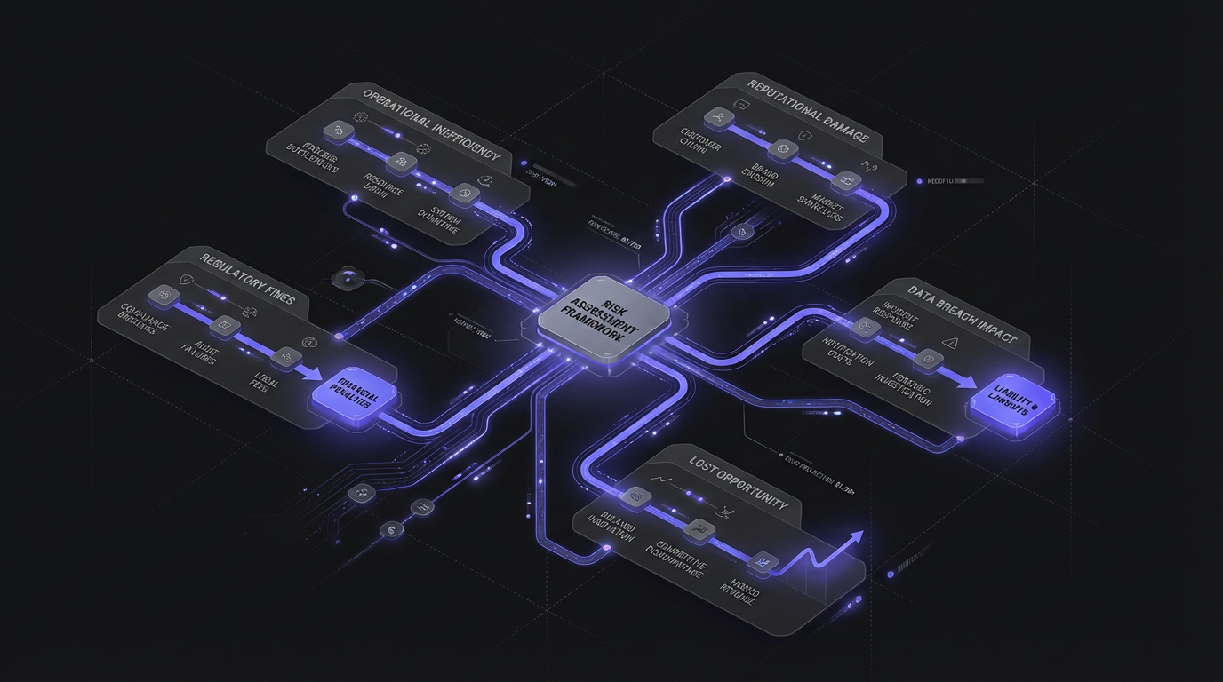 Risk assessment framework showing hidden costs