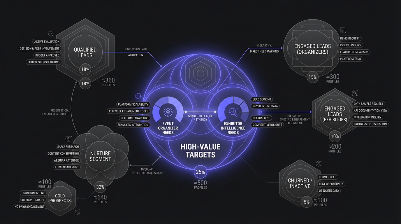 Comparison of organizer vs exhibitor event platform needs
