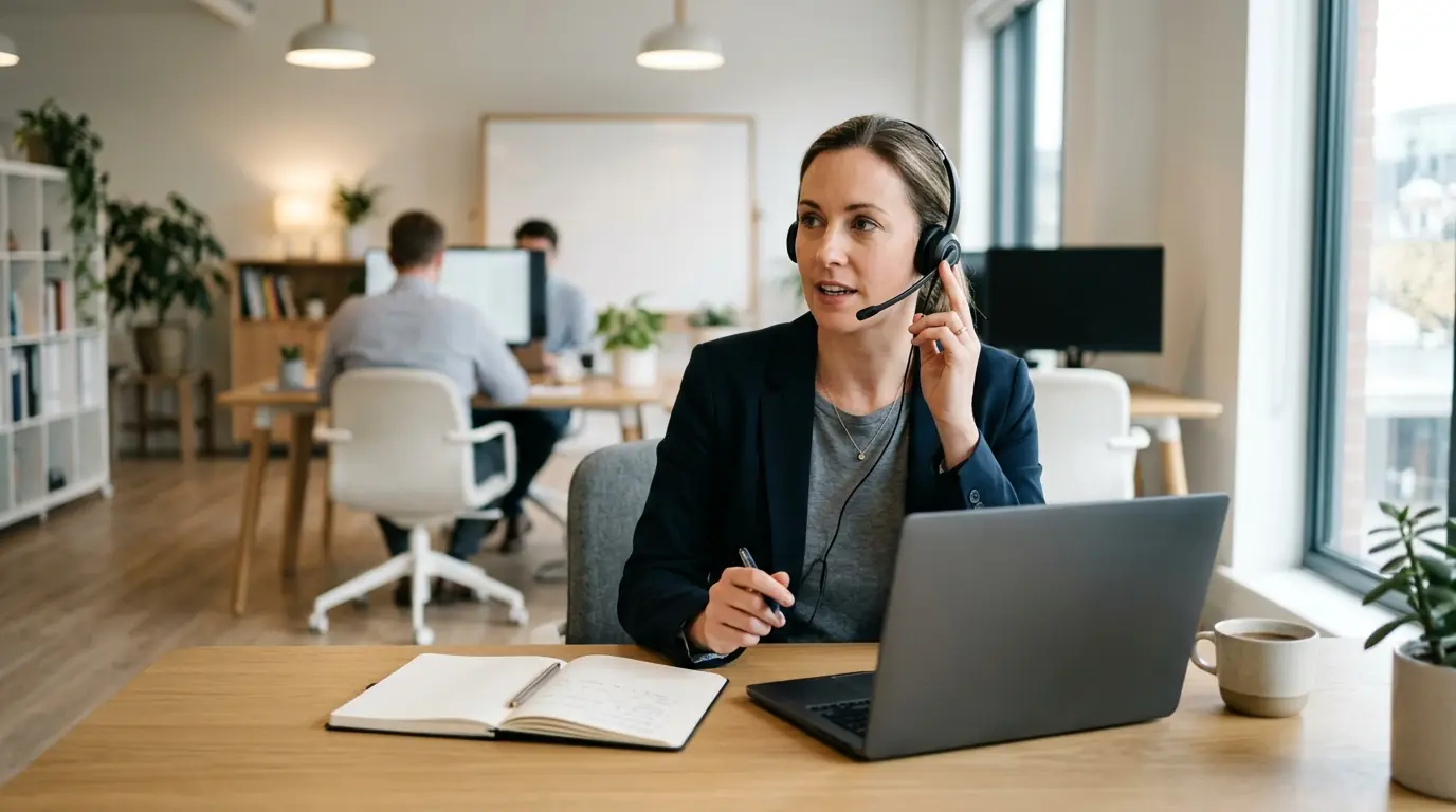 Founder making pre-show outreach calls after identifying event-linked prospects