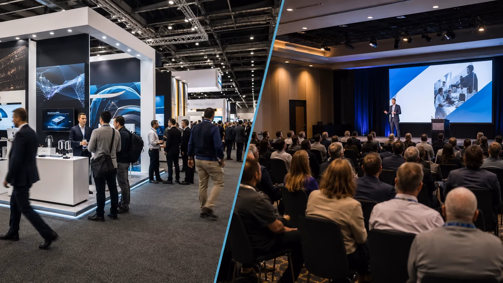 Trade Show vs Conference: Key Differences for B2B | Lensmor