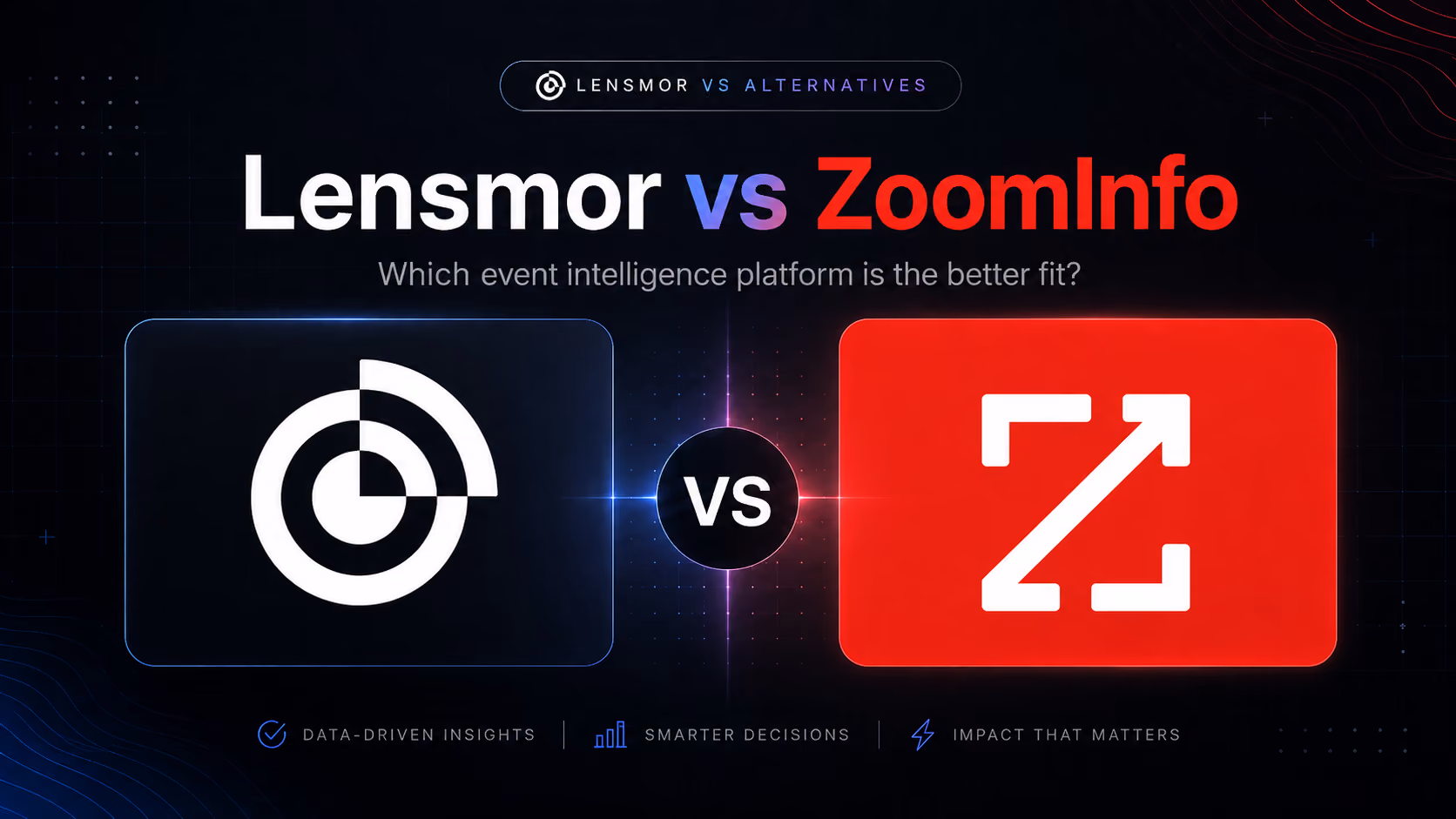 Lensmor and ZoomInfo comparison for trade show prospecting