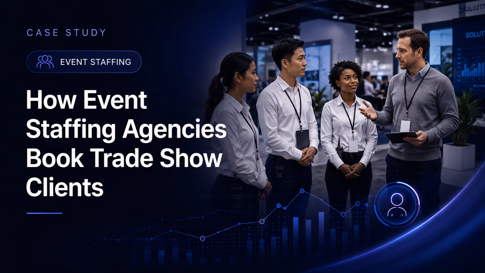 Event staffing agency preparing exhibitors for trade show outreach.