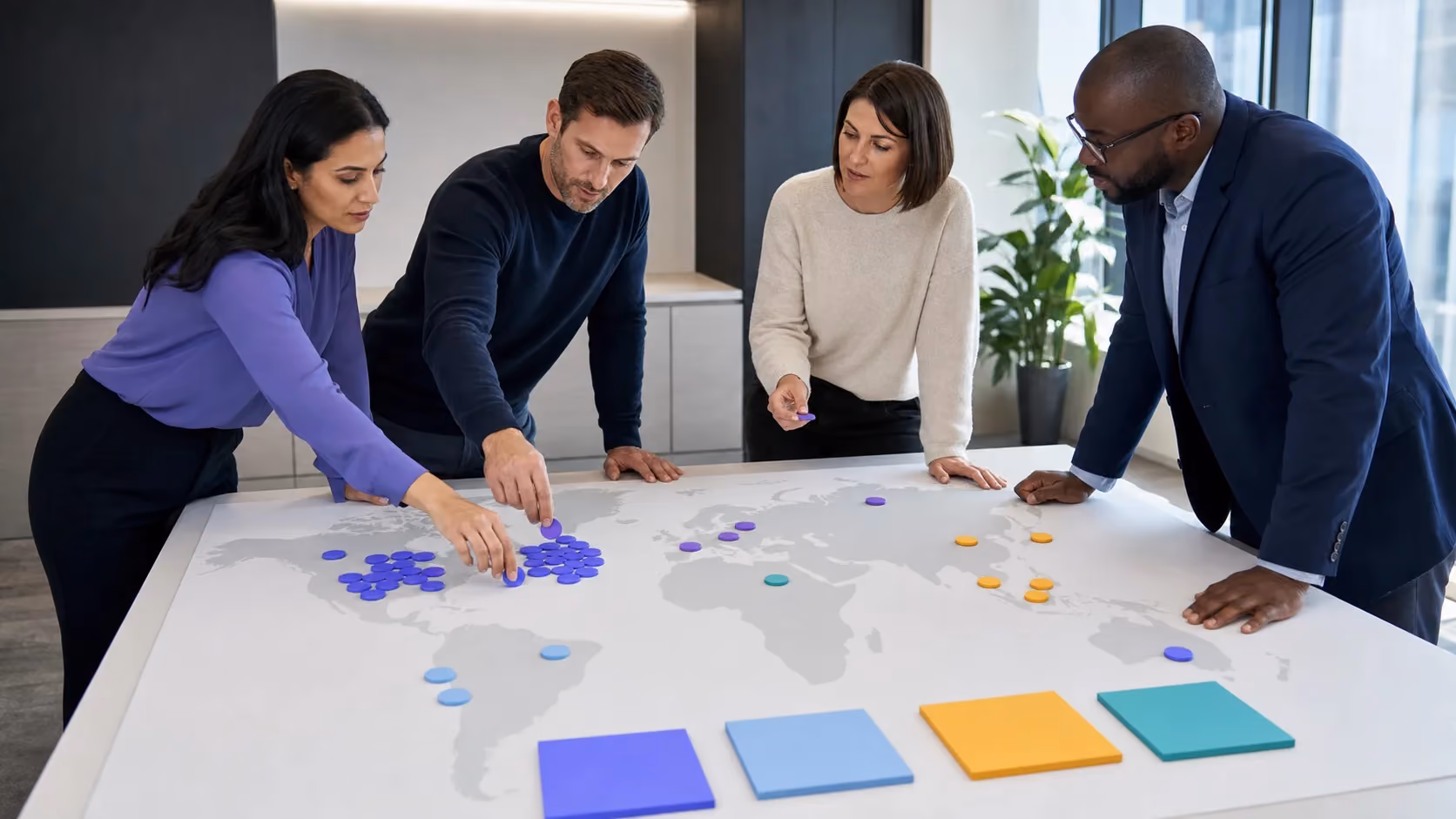 Ein Eventmarketingteam vergleicht die Dichte von Zielaccounts auf Septemberkonferenzen.