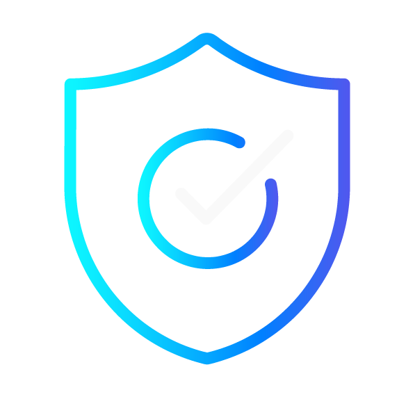 A protection shield with checkmark symbolising ZANZ canning machines hygienic standards (dairy included)
