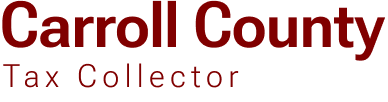 Carroll County Tax Collector Logo Wordmark