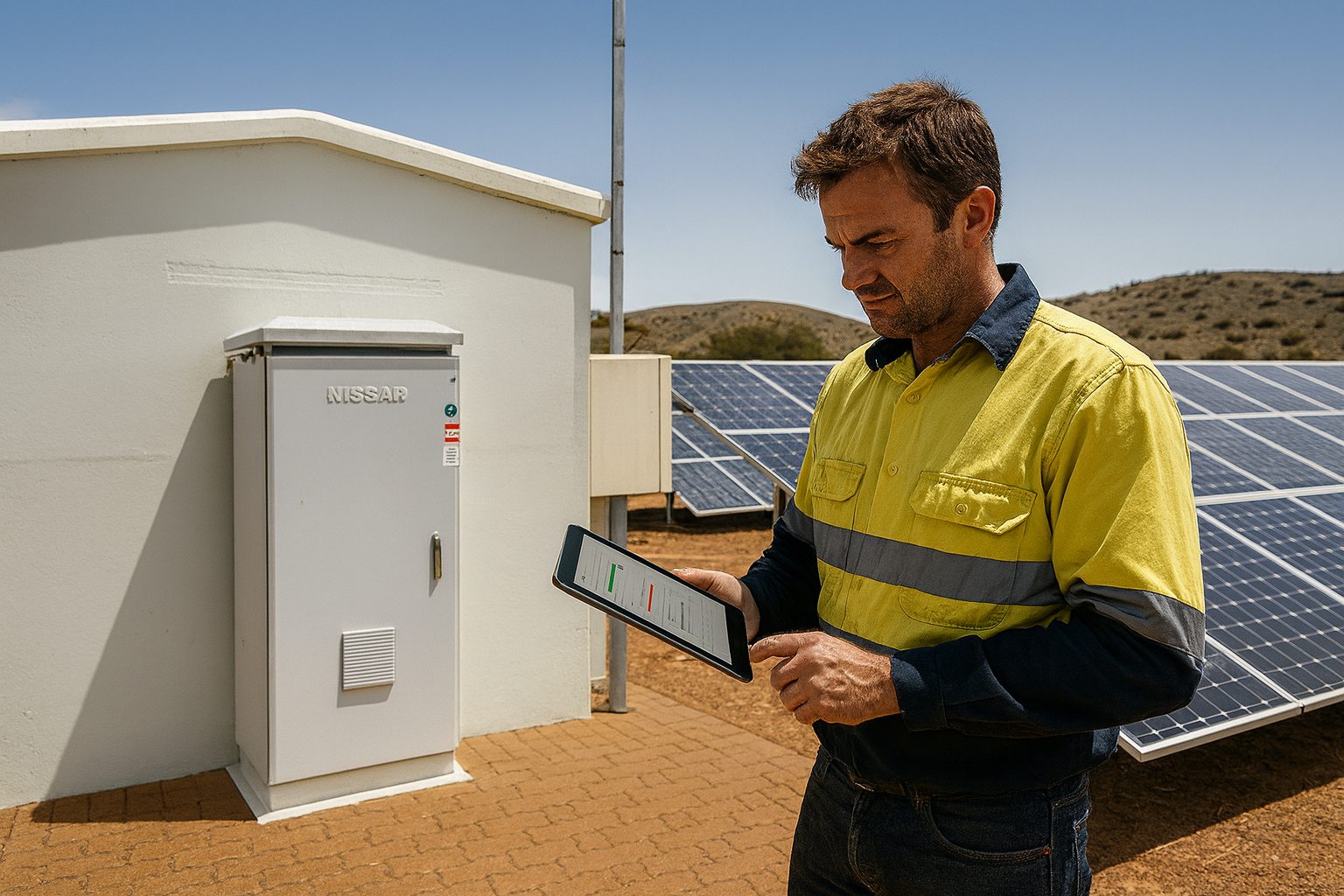 image of clean energy installations