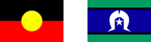 Aboriginal and Torres Strait Island flags.