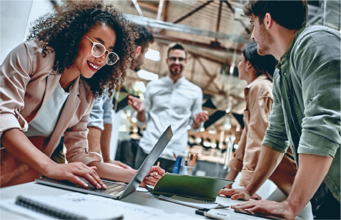 Photo of people collaborating