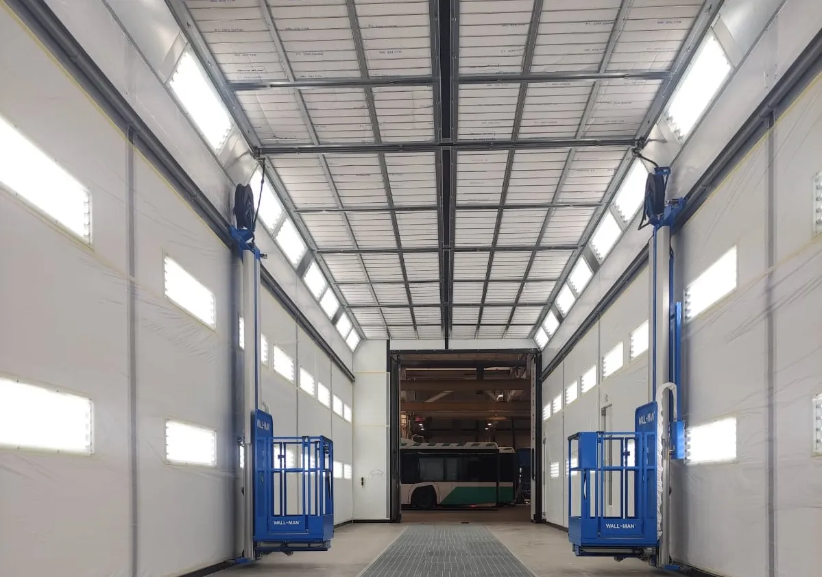 Maxi-maalauskammio tasapainoisella ilmanvaihdolla