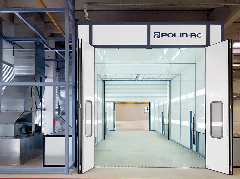 Maxi-maalauskammio suurille teollisille maalauskohteille