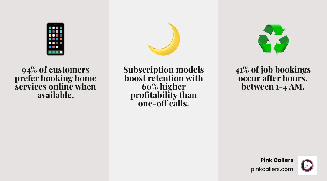 Infographic showing the evolution of home service customer experience from 2020 to 2026, highlighting key shifts in digital