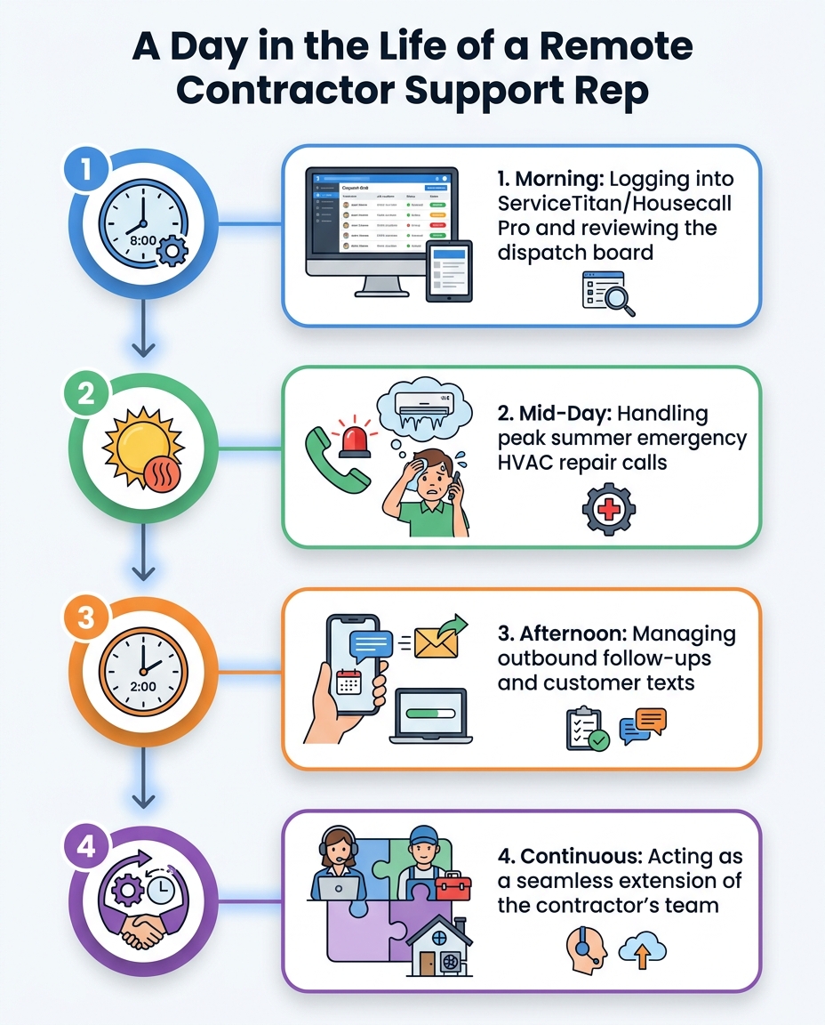 A Day in the Life of a Remote Contractor Support Rep