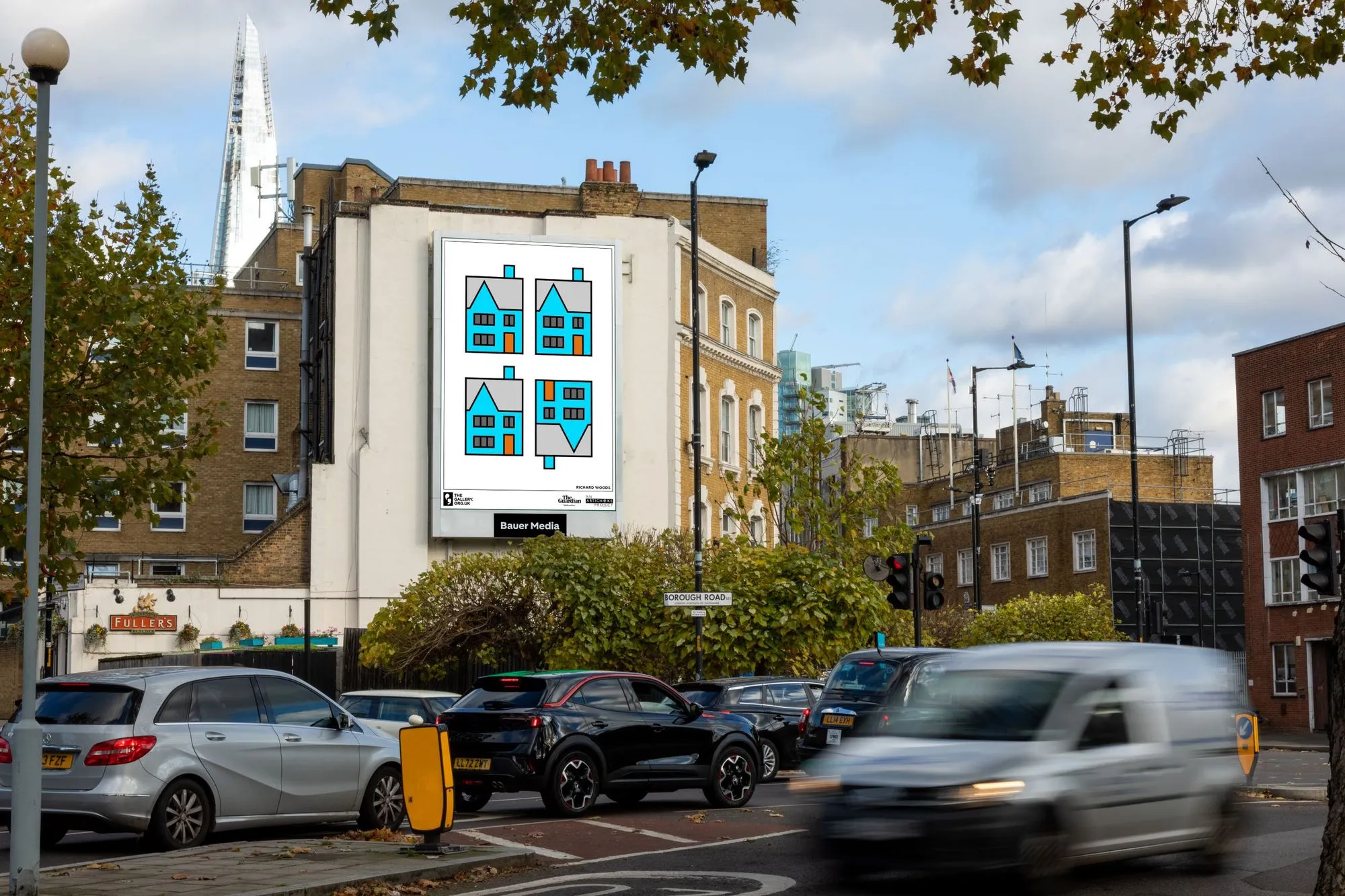 A Storm digital billboard on the side of a billboard in London