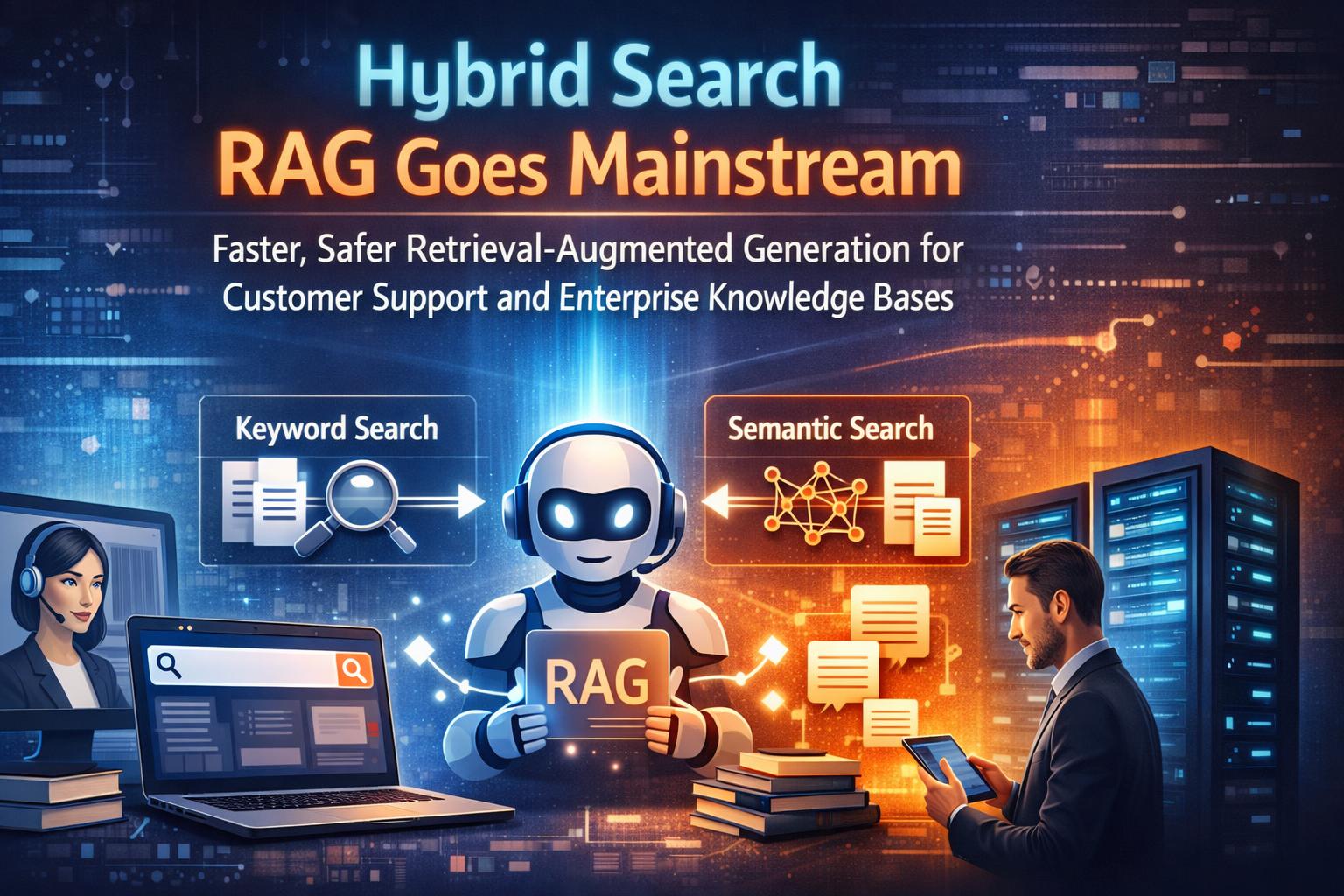 Hybrid Search RAG Goes Mainstream: Faster, Safer Retrieval-Augmented Generation for Customer Support and Enterprise Knowledge Bases