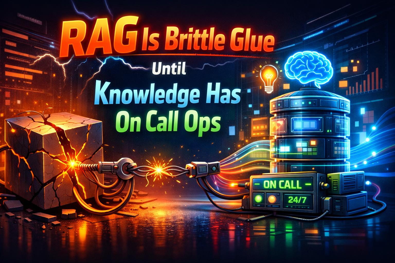 RAG Is Brittle Glue Until Knowledge Has On Call Ops