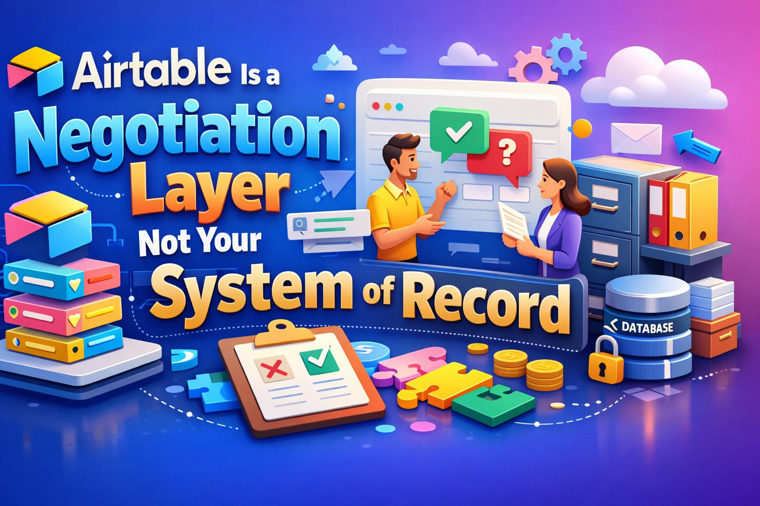 Airtable Is a Negotiation Layer Not Your System of Record
