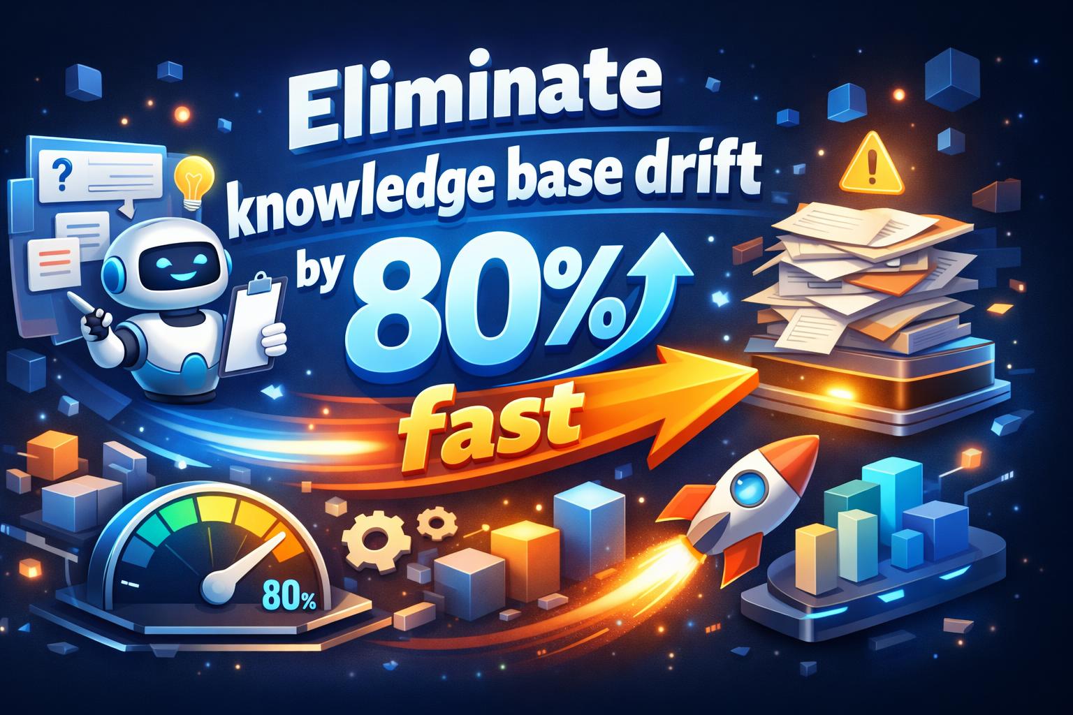 Eliminate knowledge base drift by 80 percent fast