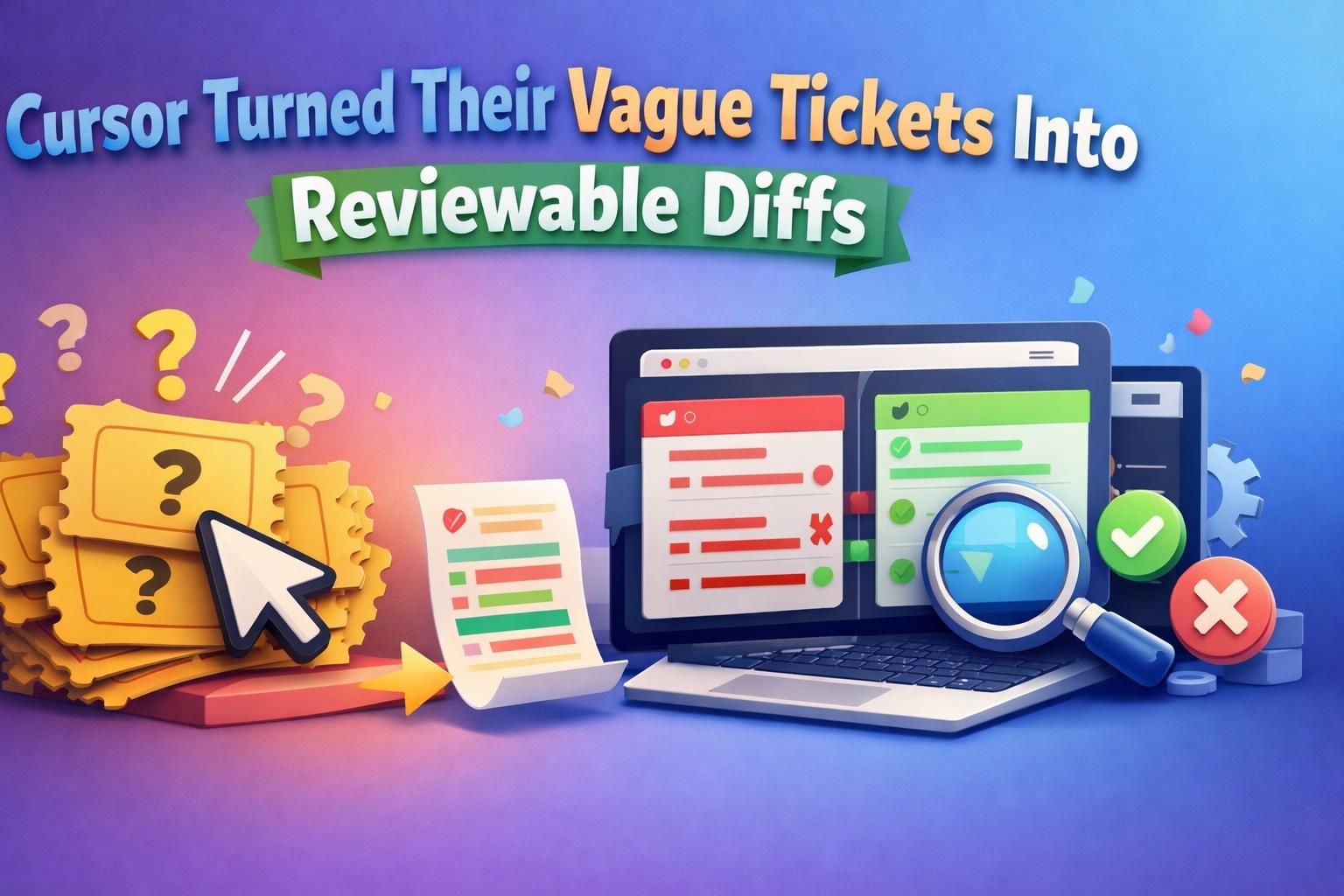 Cursor Turned Their Vague Tickets Into Reviewable Diffs