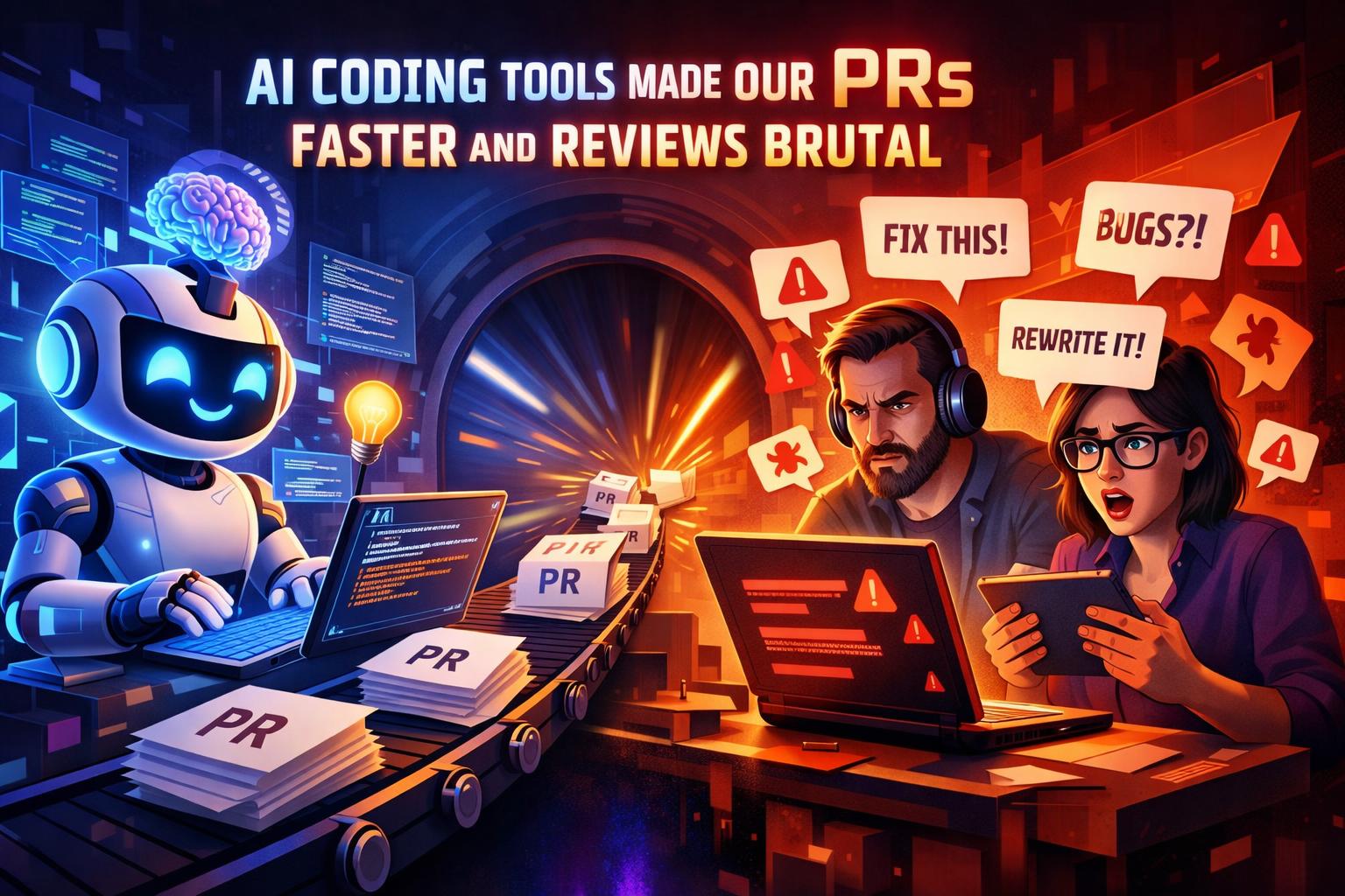 AI coding tools made our PRs faster and reviews brutal
