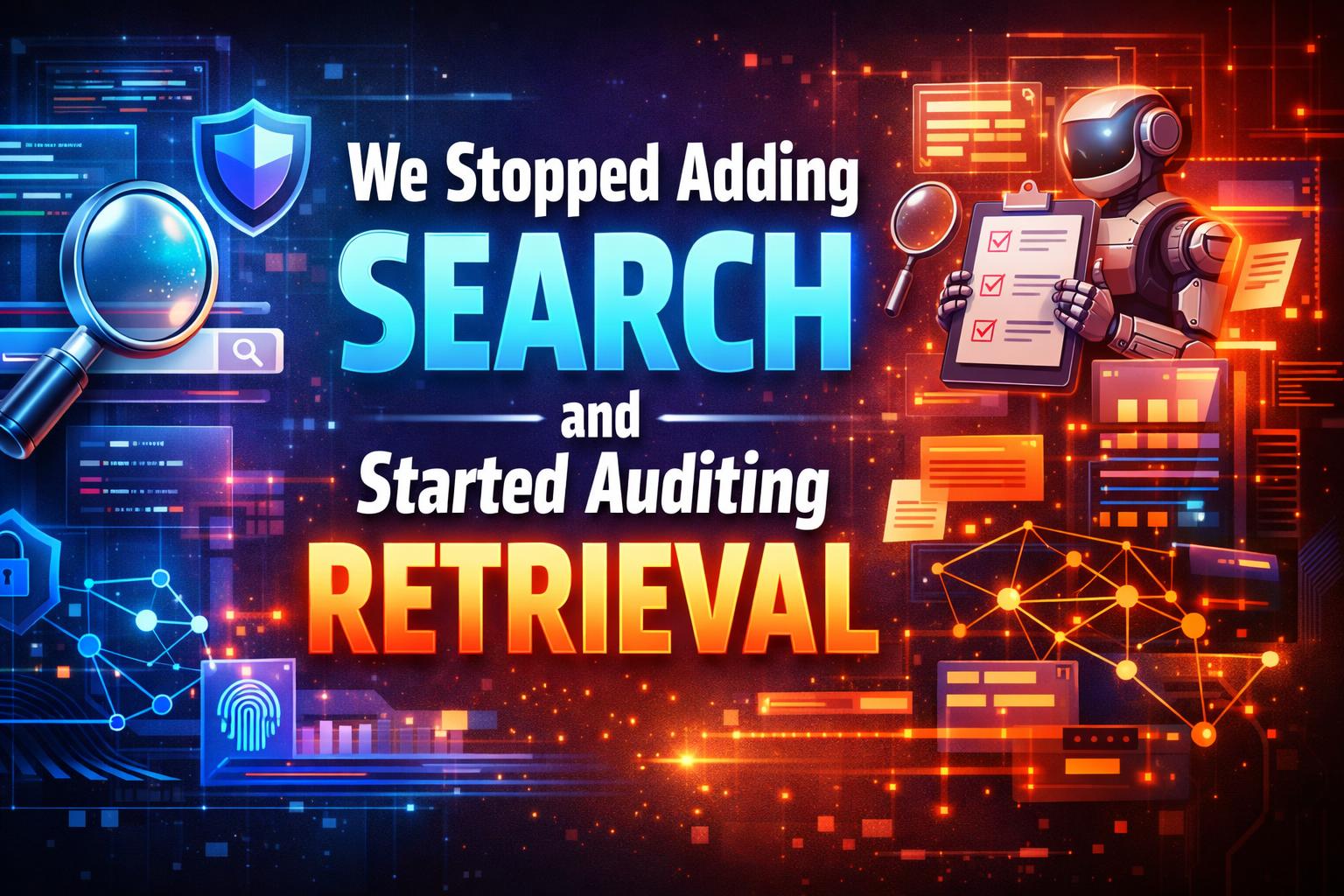 We Stopped Adding Search and Started Auditing Retrieval