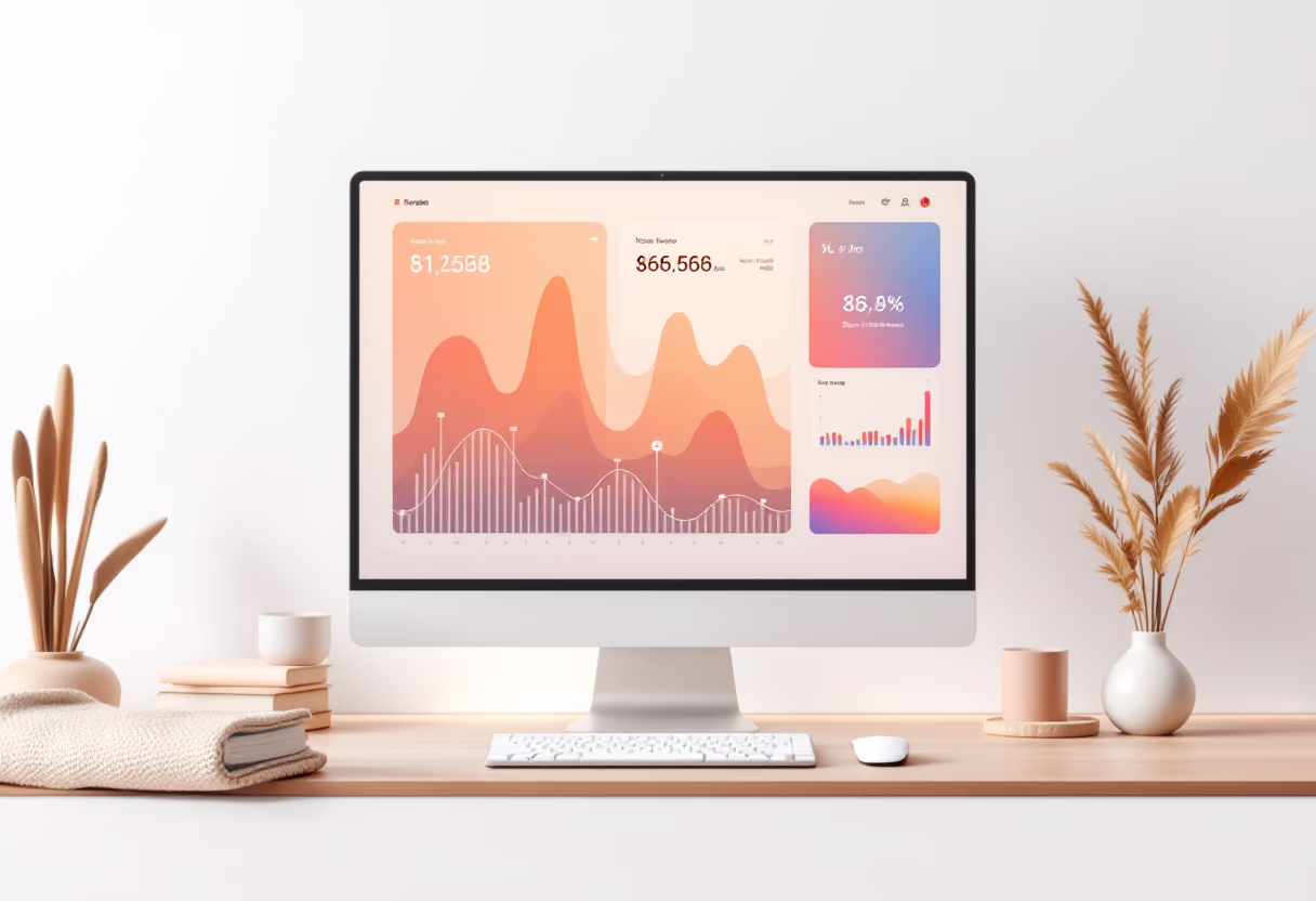 [interface] image of a dashboard interface (for a productivity tools business)