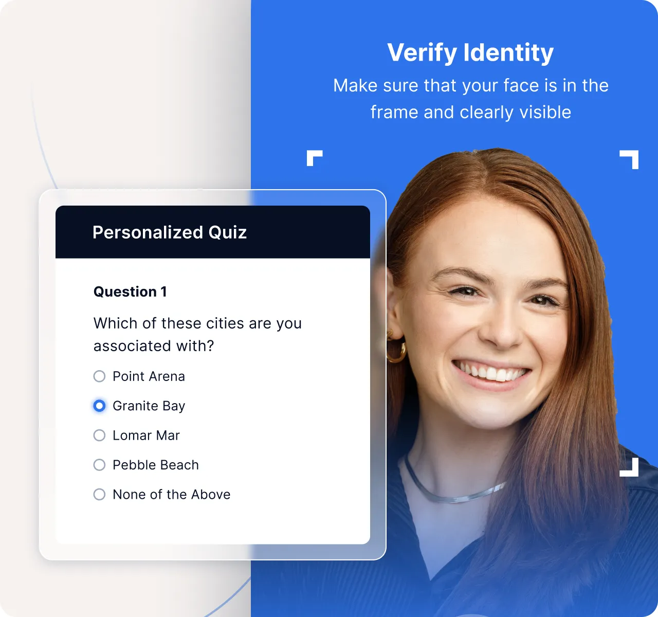 A screenshot of a personalized quiz. It list quo