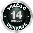 Znak za 14 dnevno vračilo denarja.
