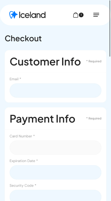 Iceland Webflow Template - Designed by Azwedo.com and Wedoflow.com