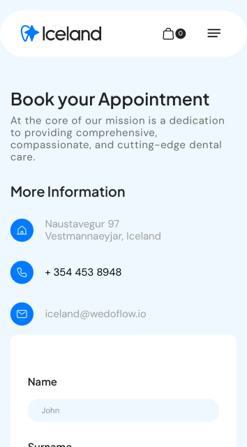 Iceland Webflow Template - Designed by Azwedo.com and Wedoflow.com