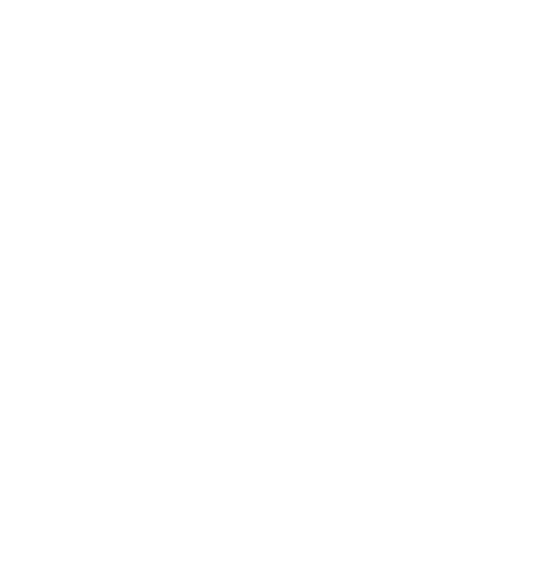 Stylised white monogram with intertwined loops inside a white circular border.