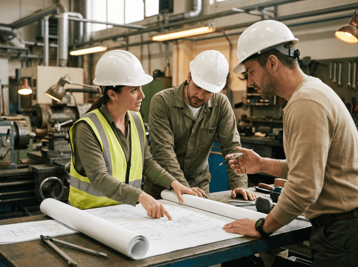 [team in action for general contractor]