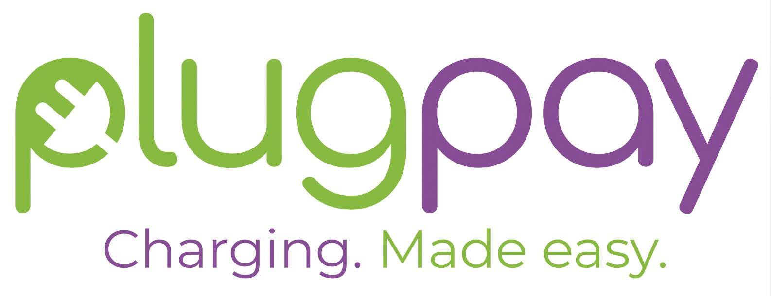 PlugPay-logo med teksten Charging. Made easy.