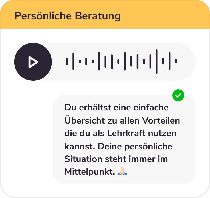 Persönliche Beratung Persönliche Beratung