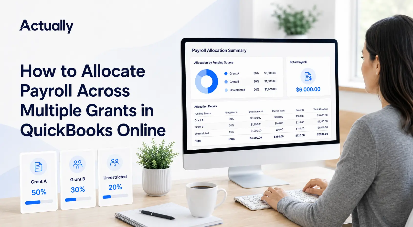 How to Allocate Payroll Across Multiple Grants in QuickBooks Online