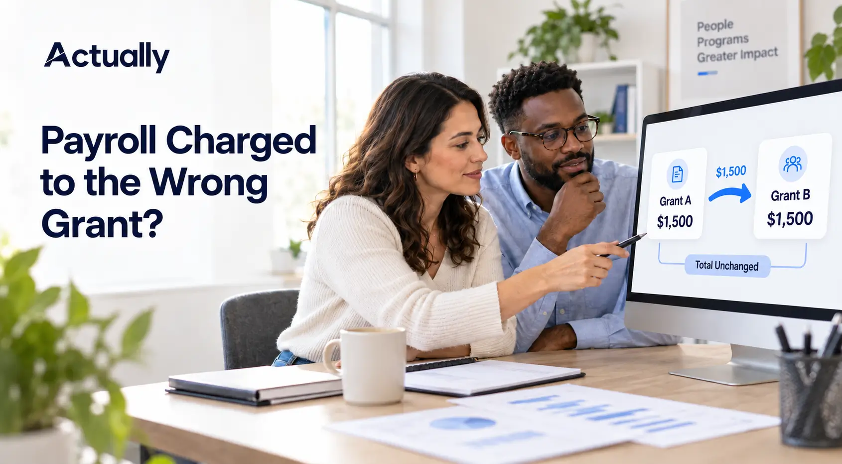 How to Correct or Reallocate Payroll Expenses Between Grants