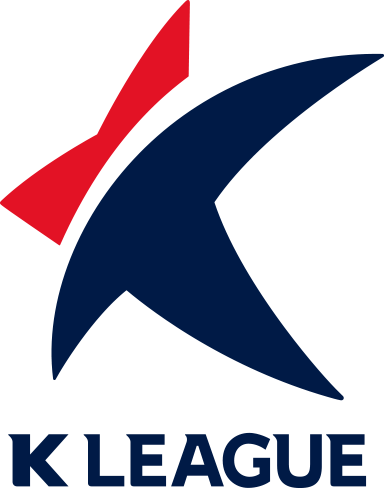 Logo of K League with a red and navy stylized star above the text.