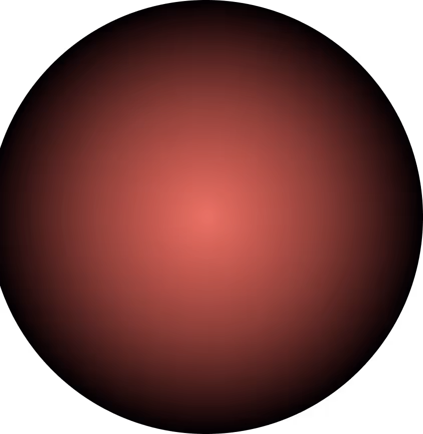 Blurred red circular glow fading into black background.