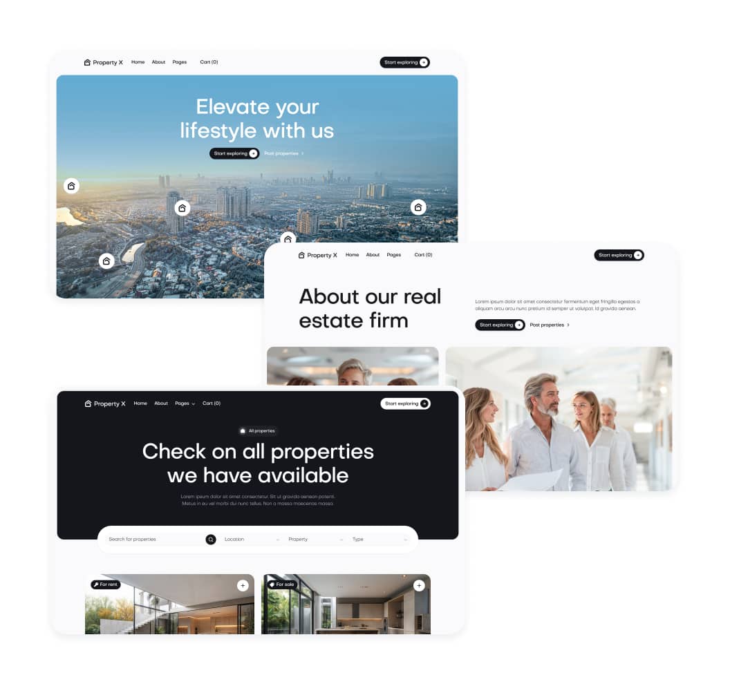 Property X - Sections - Real Estate Webflow Template