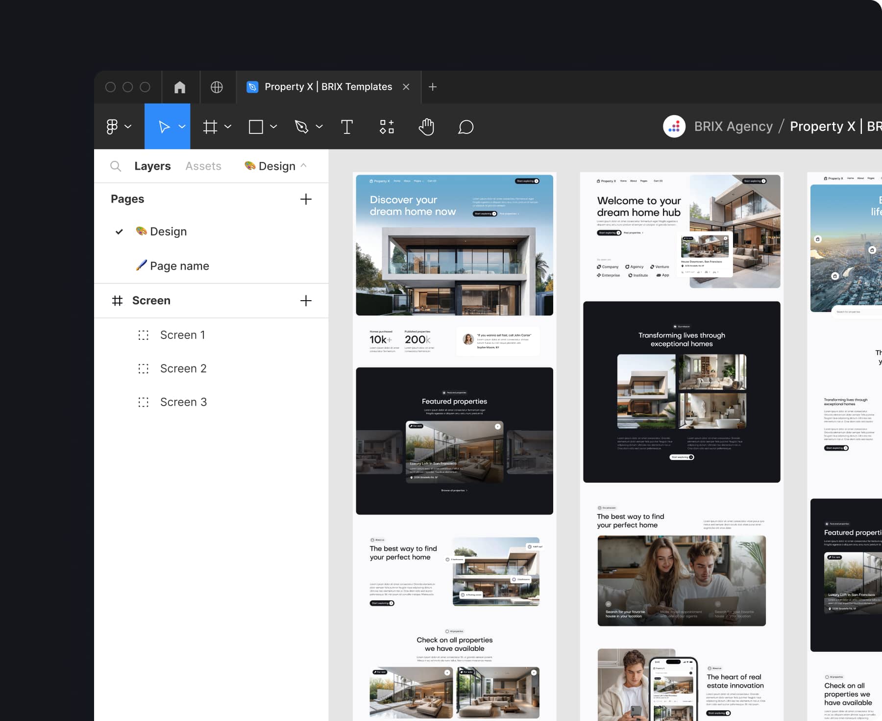 Property X - Figma File Included - Real Estate Webflow Template