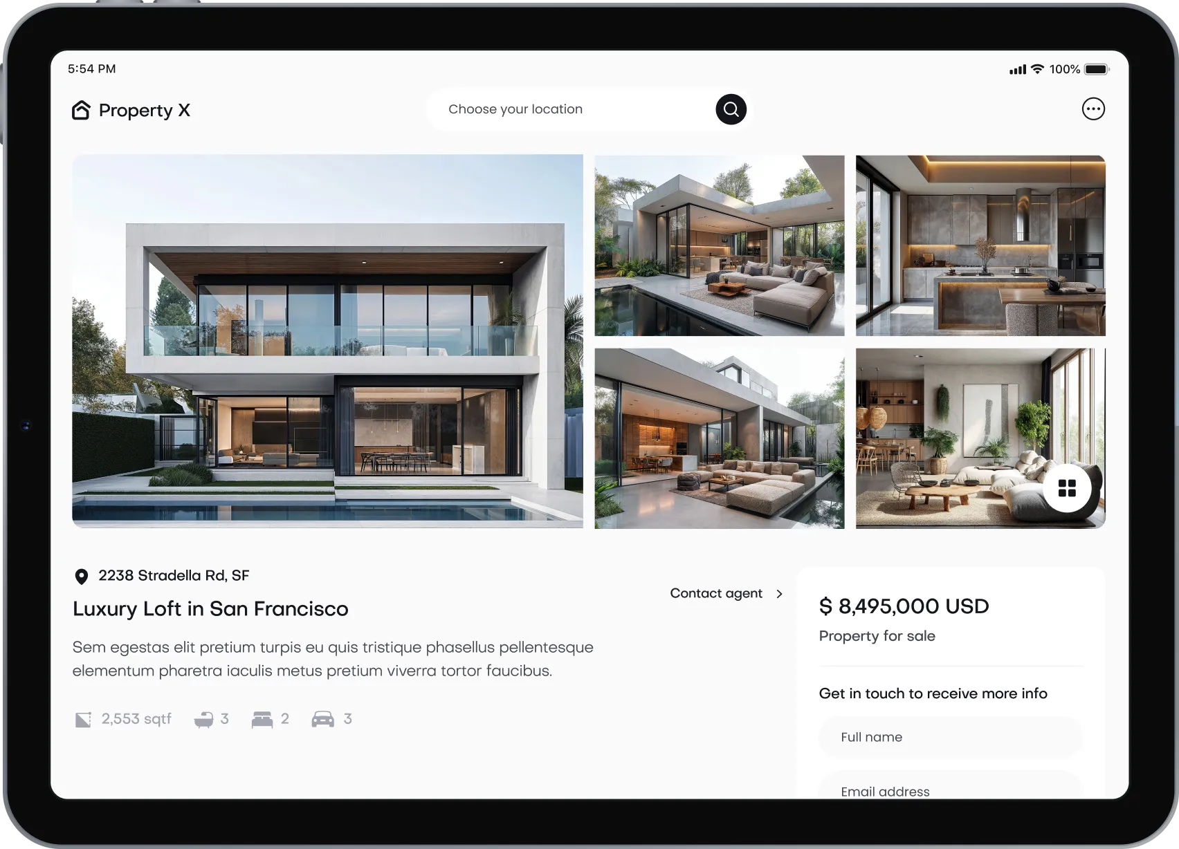 Explore Your Dream Home - Property X Webflow Template
