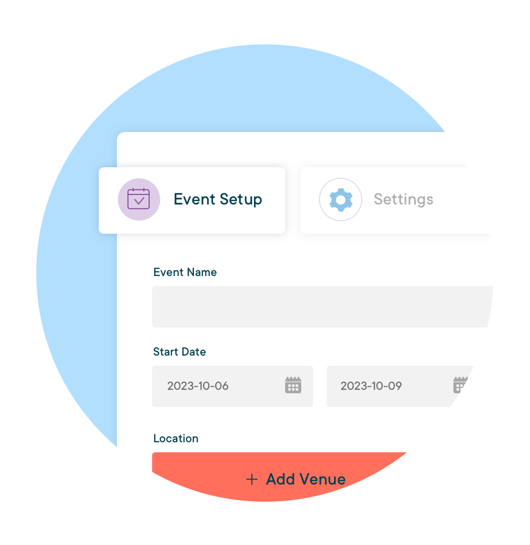 First, start by creating your event