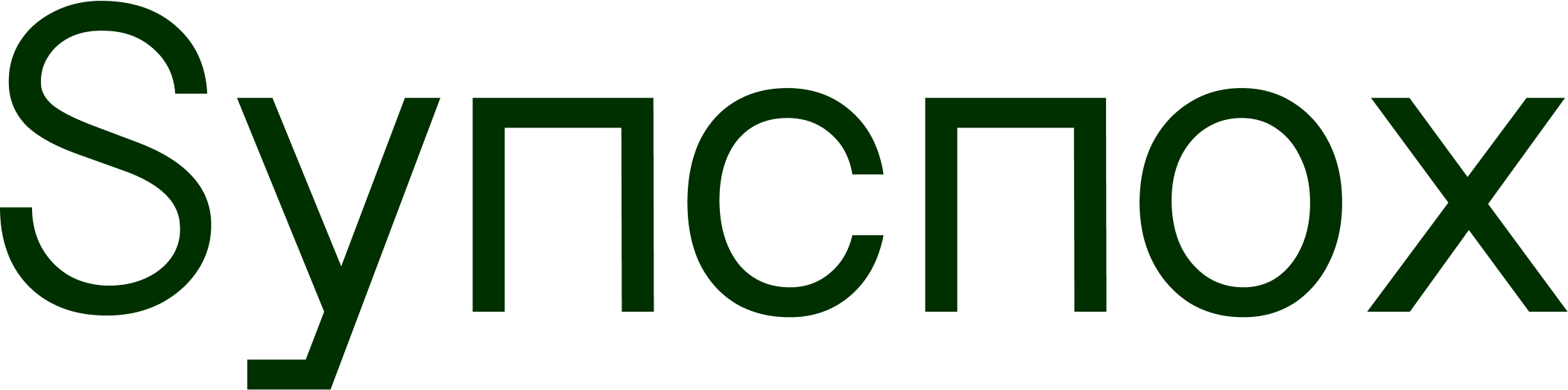 Logo text reading 'Syncnox' in a clean, modern sans-serif font on a transparent background.