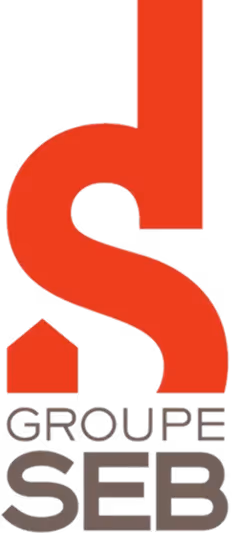 Logo der Groupe SEB, bestehend aus einem stilisierten roten 'S' und den Worten 'GROUPE SEB' darunter.